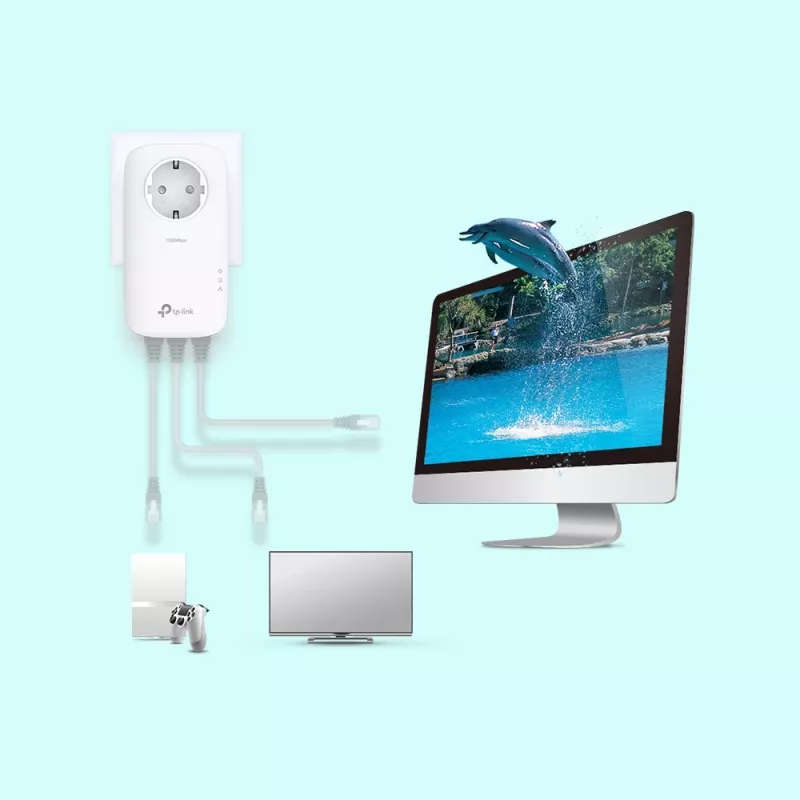TP-Link TL-PA8033P KIT PowerLine tinklo adapteris 1300 Mbit/s Ethernet LAN Baltas 2 vnt.