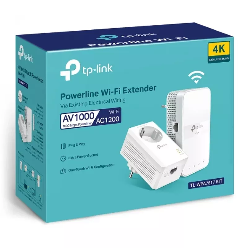 TP-Link TL-WPA7619 KIT 1000 Mbit/s Ethernet LAN Wi-Fi 5 belaidžio ryšio adapteris 2 vnt.