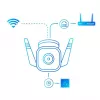 TP-Link Tapo TC65 lauko IP apsaugos kamera, 3MP, Wi-Fi, IP66