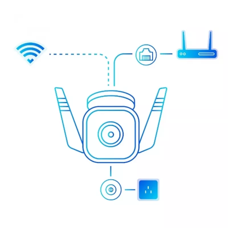 TP-Link Tapo TC65 lauko IP apsaugos kamera, 3MP, Wi-Fi, IP66