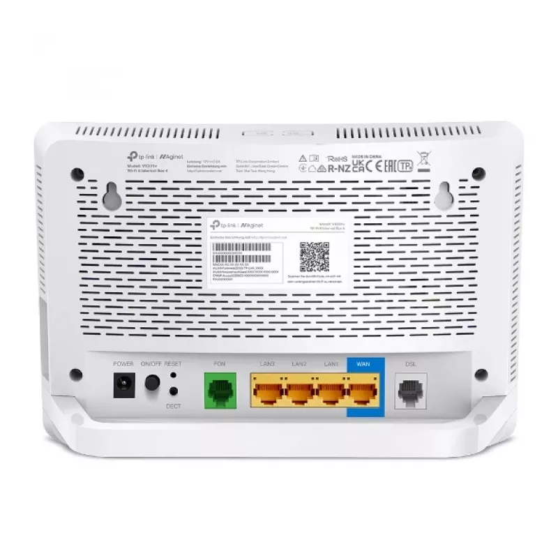 TP-Link Wi-Fi 6 Internet Box 4 belaidis maršrutizatorius Gigabit Ethernet dviejų juostų (2,4 GHz / 5 GHz) baltas
