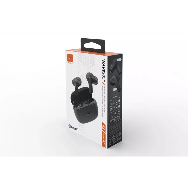 Ausinės JBL Wave 200 TWS juodos