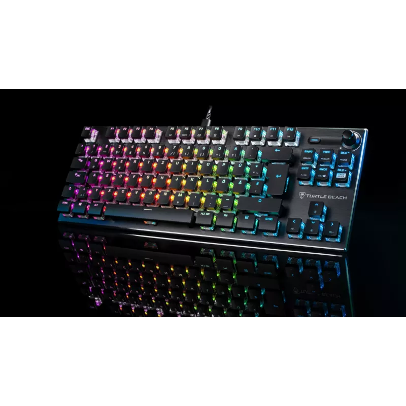 Turtle Beach Vulcan TKL klaviatūra, žaidimų USB, QWERTZ, vokiška, juoda