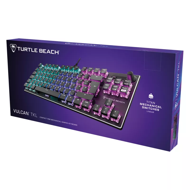 Turtle Beach Vulcan TKL klaviatūra, žaidimų USB, QWERTZ, vokiška, juoda