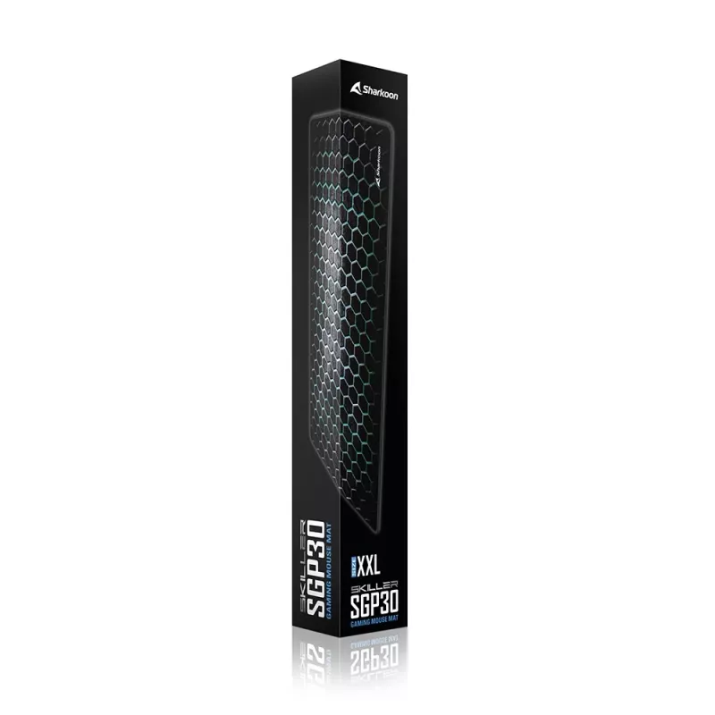 SHARKOON SKILLER SGP30 Pelės kilimėlis, juodas/žalias, 900x400 mm