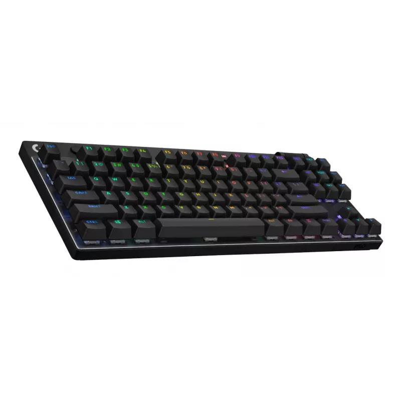 Žaidimų klaviatūra LOGITECH G Pro X TKL Lightspeed – belaidė, Bluetooth, vokiškas QWERTZ išdėstymas, taktiliniai jungikliai
