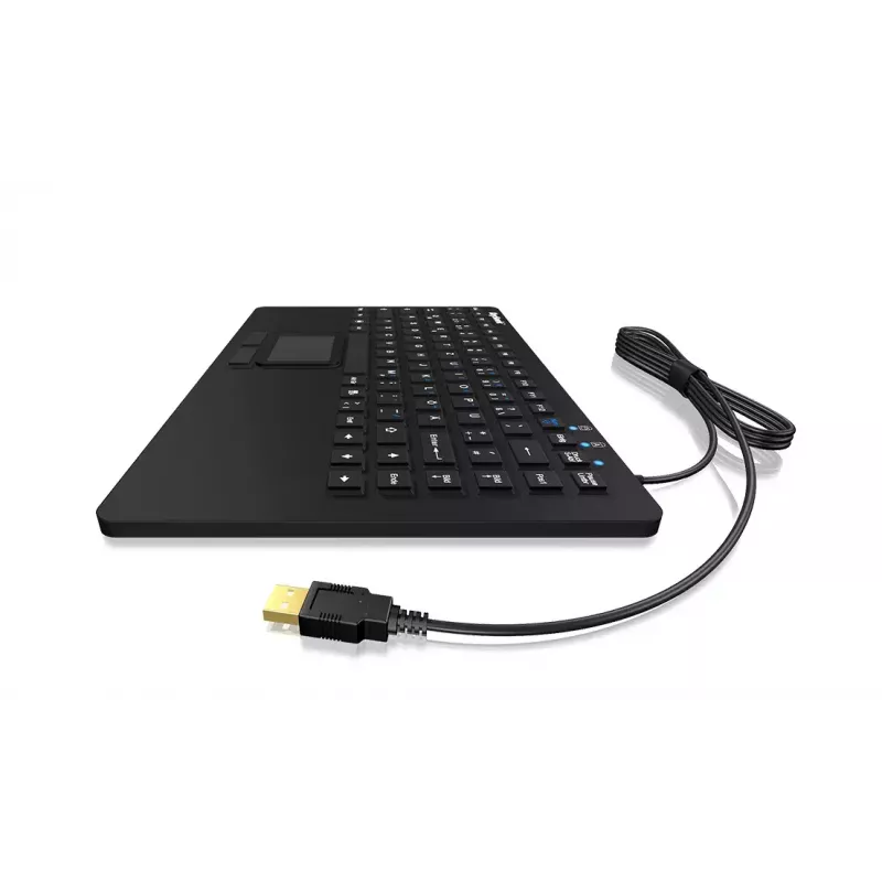 KeySonic KSK-3230IN (DE) klaviatūra, universali, USB, QWERTZ, vokiška, juoda