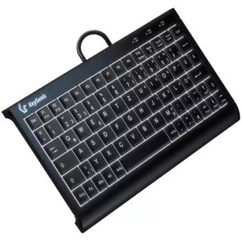Klaviatūra KeySonic KSK-3011ELC (DE) belaidė USB QWERTZ vokiška juoda