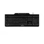 CHERRY KC 1000 SC klaviatūra biurui laidinė USB QWERTY JAV anglų juoda
