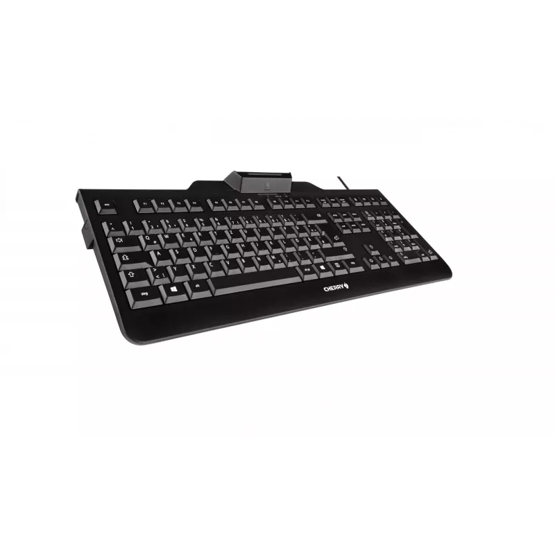 CHERRY KC 1000 SC klaviatūra biurui laidinė USB QWERTY JAV anglų juoda