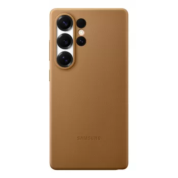 Samsung Kindsuit Dirbtinės Odos Dėklas Samsung Galaxy S25 Ultra, 17,5 cm (6,9 inch), Rudas