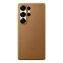 Samsung EF-VS938 Kindsuit dirbtinės odos dangtelis Galaxy S25 Ultra telefonui, rudas (camel)