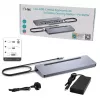 i-tec USB-C metalinė ergonomiška 3x 4K doko stotelė su 100 W galios tiekimu