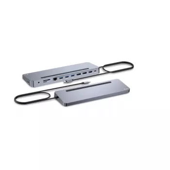 i-tec USB-C metalinė ergonomiška 3x 4K doko stotelė su 100 W galios tiekimu