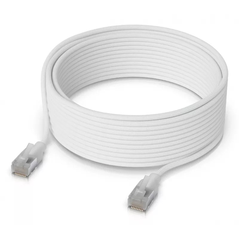 Ubiquiti UniFi Etherlighting LAN laidas, 12 m, Cat6, baltos spalvos (UACC-Cable-Patch-EL-12M-W)