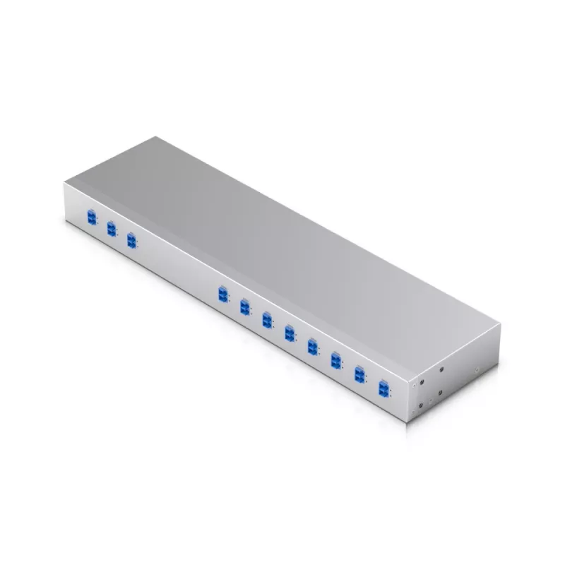 Bangų ilgių tankinimo multiplekseris Ubiquiti UACC-CWDM-8, 8 kanalų, 1450–1590 nm, 19 inch montuojamas į stelažą, 442 mm x 120 mm x 43,7 mm