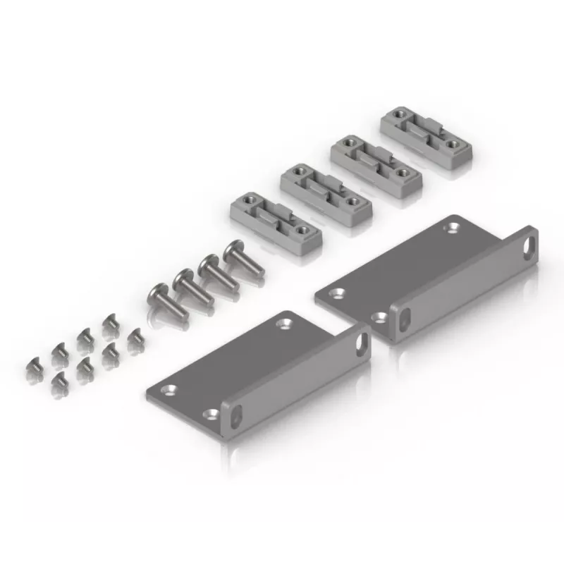 Montavimo rinkinys Ubiquiti UACC-Rack-Ear-2U cinkuotas plienas pilka