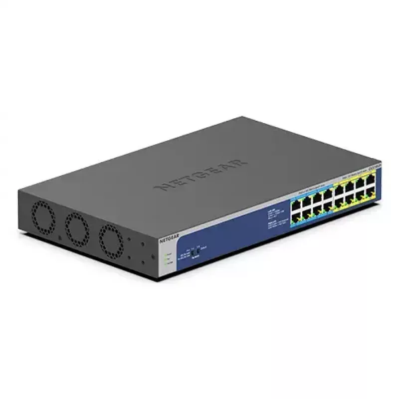 NETGEAR GS516UP Nereglamentuojamas Gigabit Ethernet (10/100/1000) Power over Ethernet (PoE) pilkas