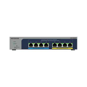 NETGEAR 8 prievadų Ultra60 PoE++ kelių gigabitų (2,5G) Ethernet Plus valdomas jungiklis L2/L3 2,5G Ethernet (100/1000/2500) Power over Ethernet (PoE) pilkas