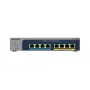 NETGEAR 8 prievadų Ultra60 PoE++ kelių gigabitų (2,5G) Ethernet Plus valdomas jungiklis L2/L3 2,5G Ethernet (100/1000/2500) Power over Ethernet (PoE) pilkas