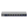 NETGEAR GS108MX-100EUS tinklo jungiklis, nevaldomas, L2, Gigabit Ethernet (10/100/1000), darbalaukiui arba montavimui ant sienos