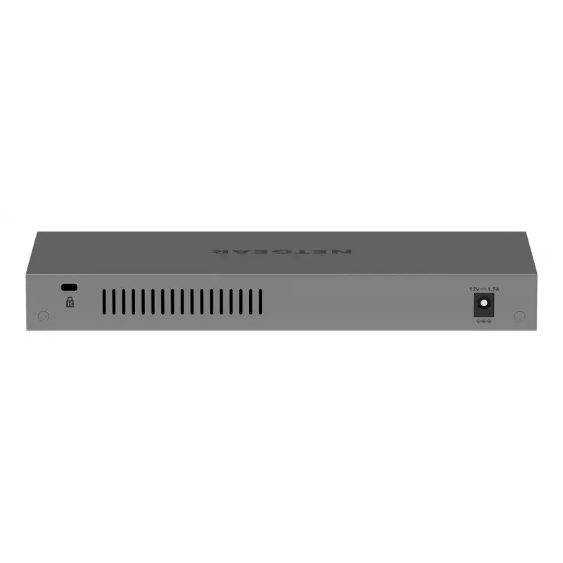 NETGEAR GS108MX-100EUS tinklo jungiklis, nevaldomas, L2, Gigabit Ethernet (10/100/1000), darbalaukiui arba montavimui ant sienos