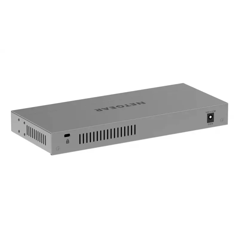 NETGEAR GS108MX-100EUS tinklo jungiklis, nevaldomas, L2, Gigabit Ethernet (10/100/1000), darbalaukiui arba montavimui ant sienos