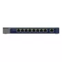 NETGEAR GS108MX-100EUS tinklo jungiklis, nevaldomas, L2, Gigabit Ethernet (10/100/1000), darbalaukiui arba montavimui ant sienos