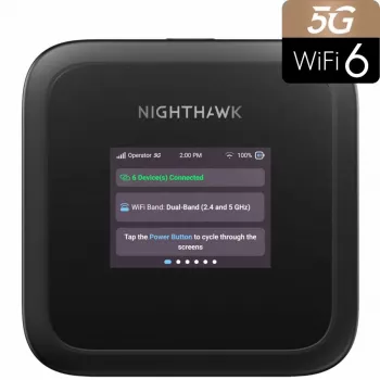 NETGEAR M3 belaidis maršrutizatorius, dviejų juostų (2,4 GHz / 5 GHz), juodas