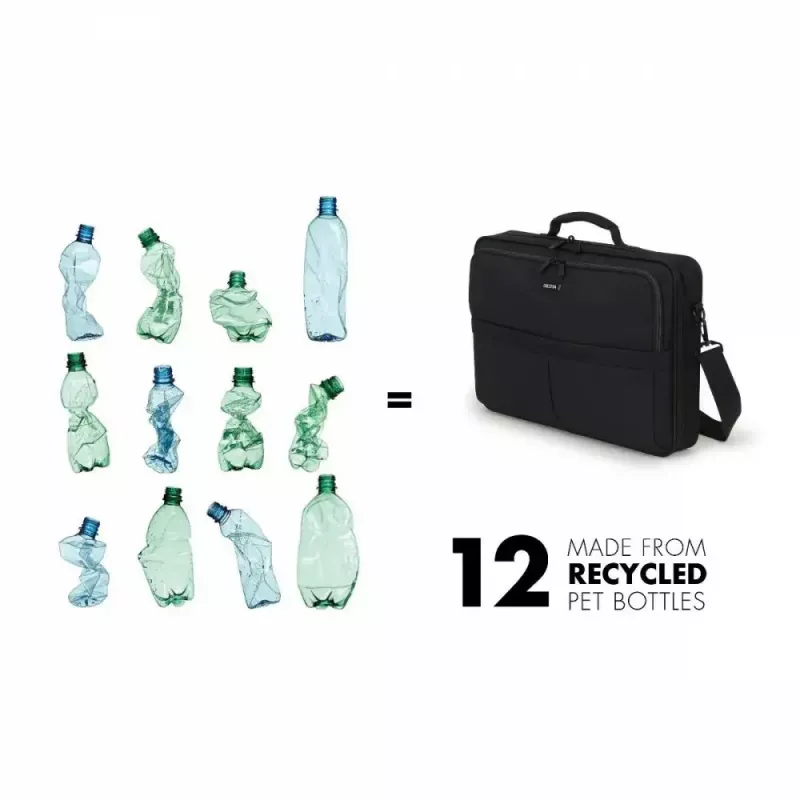 DICOTA Multi Scale nešiojamojo kompiuterio dėklas 12–14,1 col. - Juoda / 600d perdirbtas PET