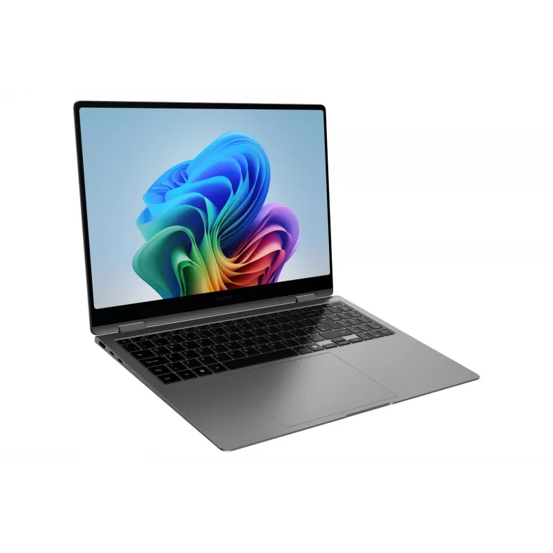 Samsung Galaxy Book5 Pro 360 Copilot+ PC nešiojamas kompiuteris Intel Core Ultra 7 256V 40,6 cm (16 colių) liečiamas ekranas WQXGA+ 16 GB LPDDR5x-SDRAM 1 TB SSD Wi-Fi 7 (802.11be) Windows 11 Home Pilka