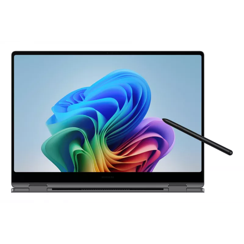 Samsung Galaxy Book5 Pro 360 Copilot+ PC nešiojamas kompiuteris Intel Core Ultra 7 256V 40,6 cm (16 colių) liečiamas ekranas WQXGA+ 16 GB LPDDR5x-SDRAM 1 TB SSD Wi-Fi 7 (802.11be) Windows 11 Home Pilka