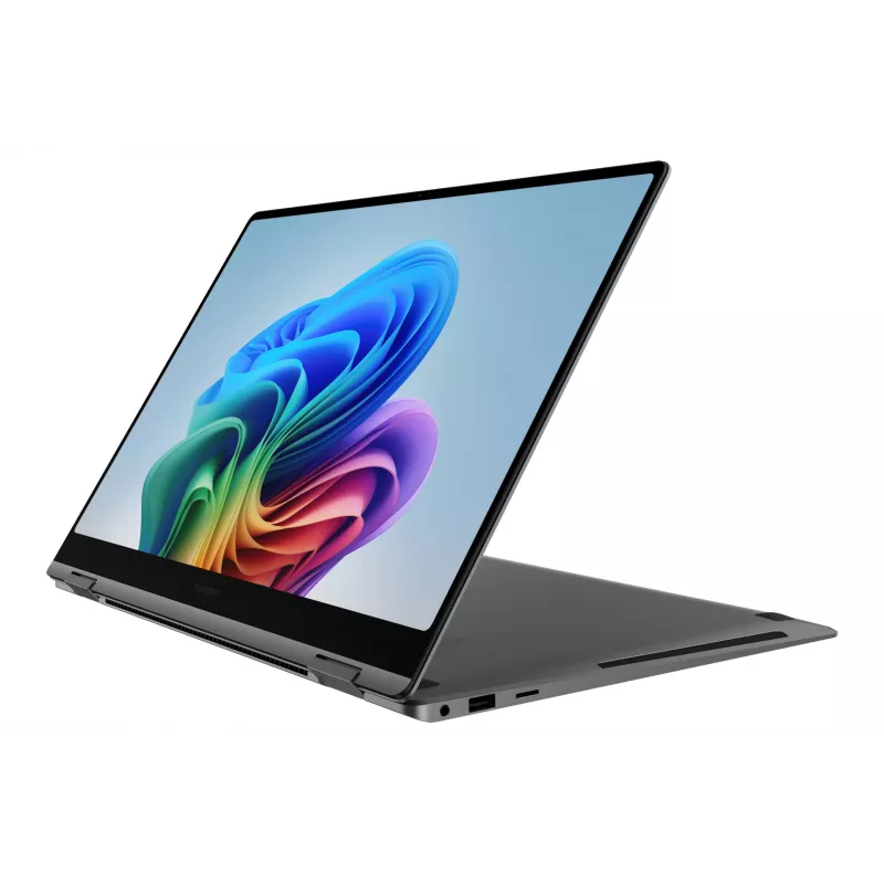 Samsung Galaxy Book5 Pro 360 Copilot+ PC nešiojamas kompiuteris Intel Core Ultra 7 256V 40,6 cm (16 colių) liečiamas ekranas WQXGA+ 16 GB LPDDR5x-SDRAM 1 TB SSD Wi-Fi 7 (802.11be) Windows 11 Home Pilka
