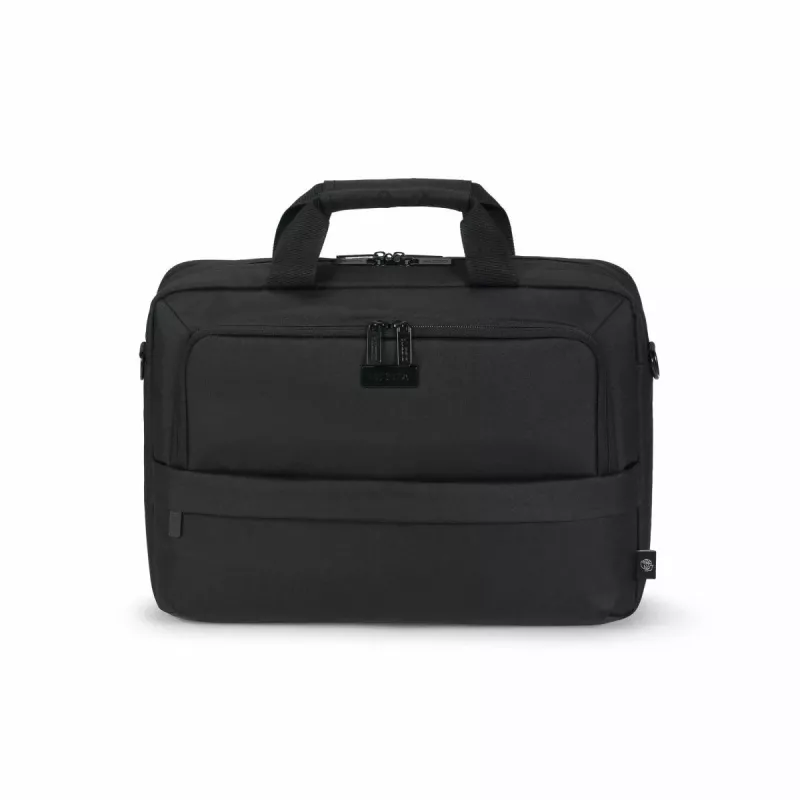 DICOTA Eco Top Traveller Core – kuprinė nešiojamam kompiuteriui 13-14.1 col. – juoda / 300d 100% perdirbtas PET poliesteris