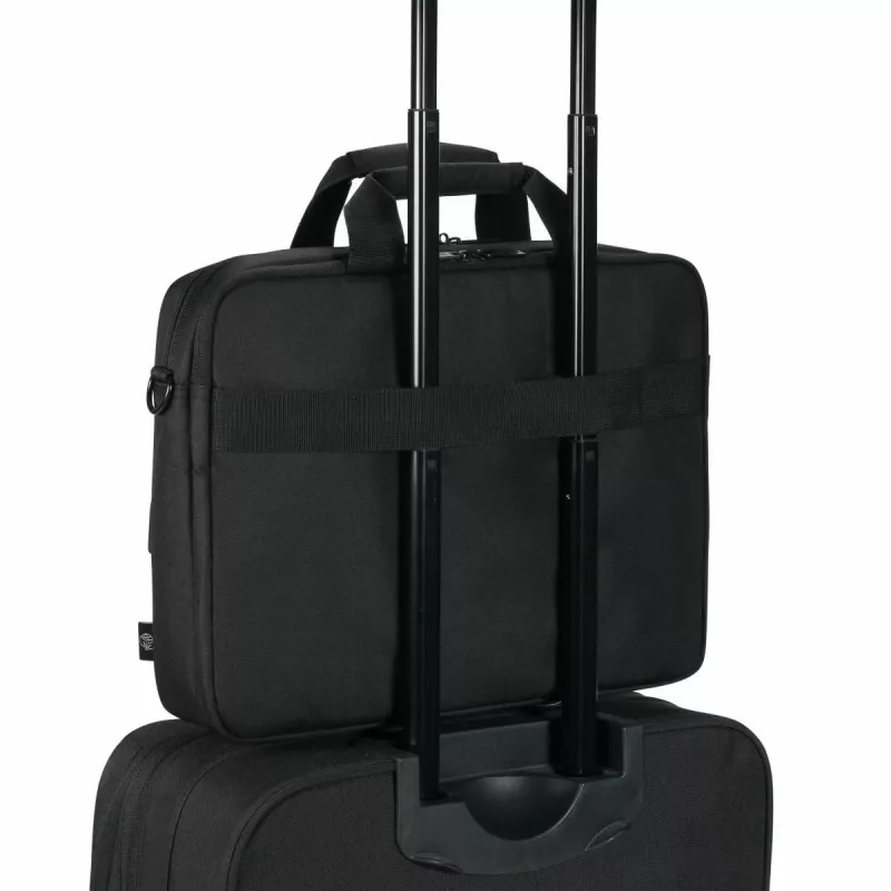 DICOTA Eco Top Traveller Core – kuprinė nešiojamam kompiuteriui 13-14.1 col. – juoda / 300d 100% perdirbtas PET poliesteris