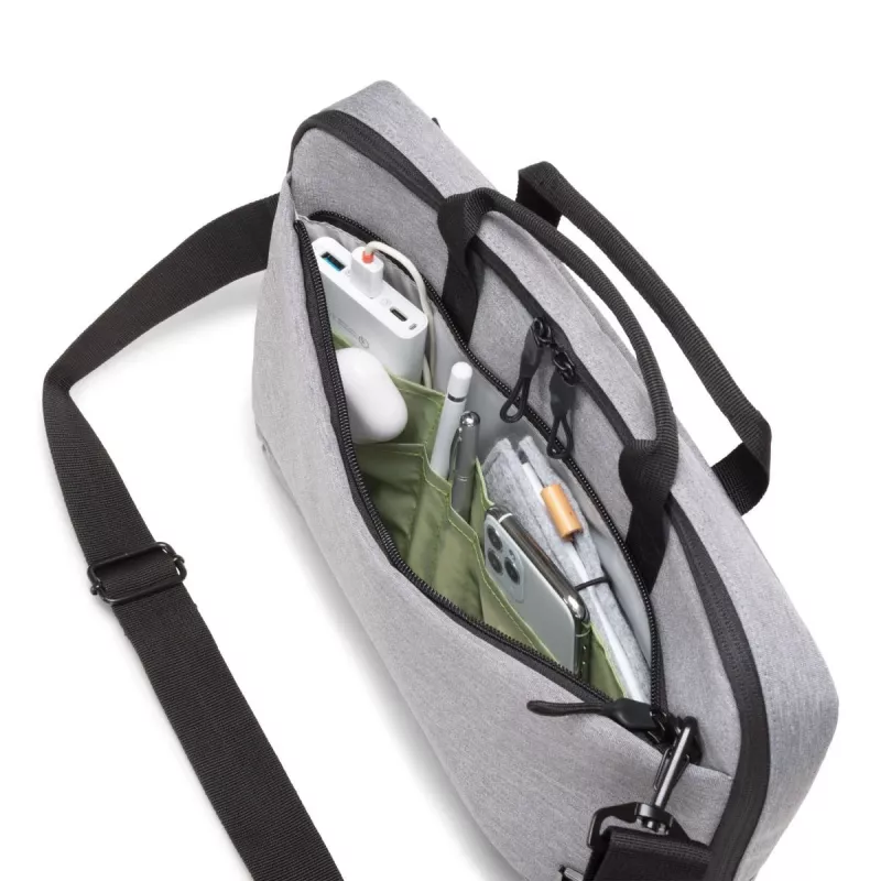 DICOTA Slim Eco Motion - Dėklas nešiojamam kompiuteriui 14-15.6 col. - Šviesiai pilka / 600d RPE poliesteris