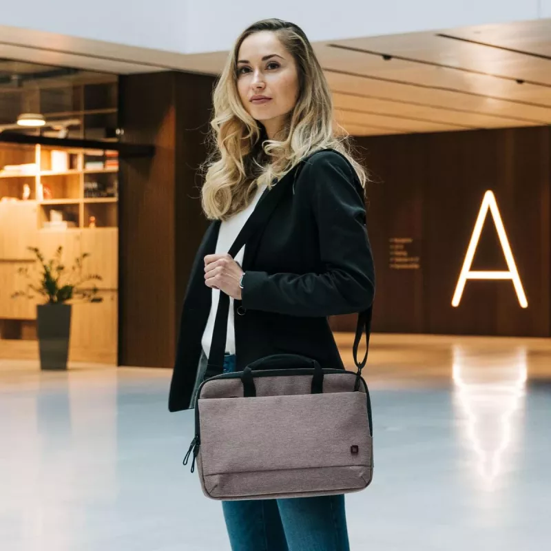 DICOTA Slim Eco Motion - Dėklas nešiojamam kompiuteriui 14-15.6 col. - Šviesiai pilka / 600d RPE poliesteris