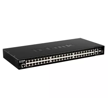D-Link DGS-1520-52/E tinklo jungiklis, valdomas L3, 10G Ethernet (100/1000/10000), 1U, juodas