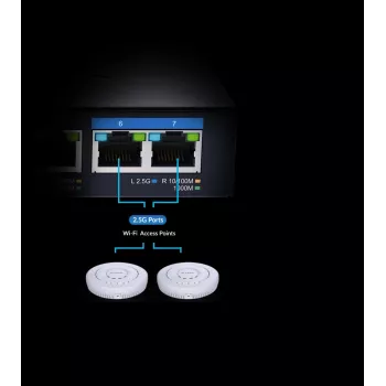 D-Link 7 prievadų kelių gigabitų nevaldomas jungiklis DMS-107