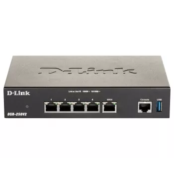 Darbalaukio maršrutizatorius D-Link DSR-250V2 belaidis Gigabit Ethernet juodas