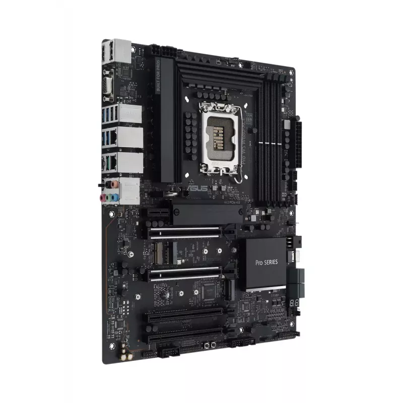 Motininė plokštė ASUS PRO WS W680-ACE — Intel W680 ATX, LGA 1700, DDR5, 4 DIMM (128 GB), 3x M.2, 2x 2,5Gb LAN, 7.1 garso