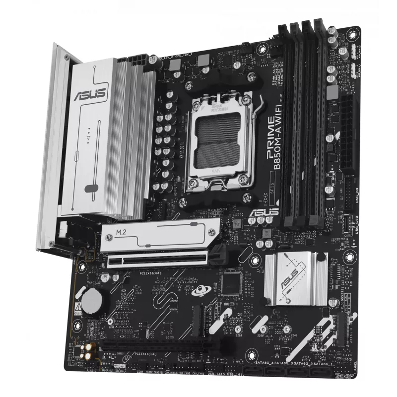 ASUS PRIME B850M-A WIFI AMD B850 Socket AM5 micro ATX pagrindinė plokštė