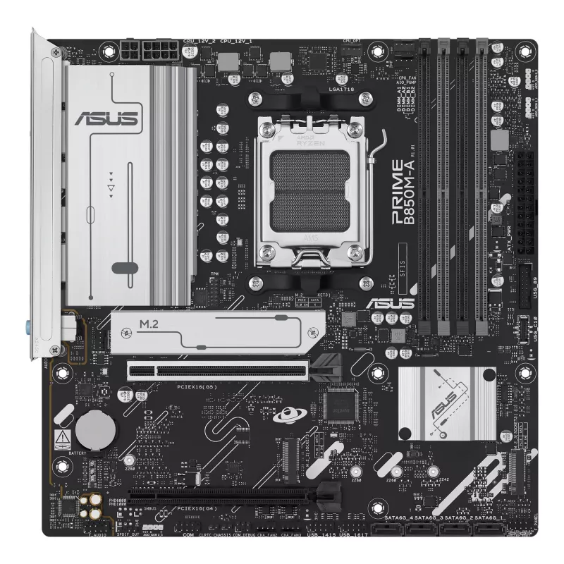 ASUS PRIME B850M-A-CSM pagrindinė plokštė AMD B850 Socket AM5 micro ATX
