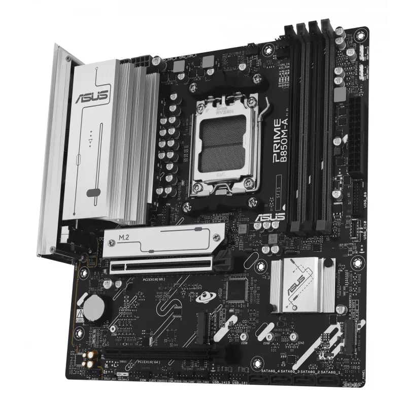 ASUS PRIME B850M-A-CSM pagrindinė plokštė AMD B850 Socket AM5 micro ATX