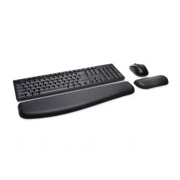 Kensington Pro Fit Wireless Desktop - Vokietija, pilno dydžio (100%), belaidis, RF Wireless, QWERTZ, juoda, pelė įtraukta