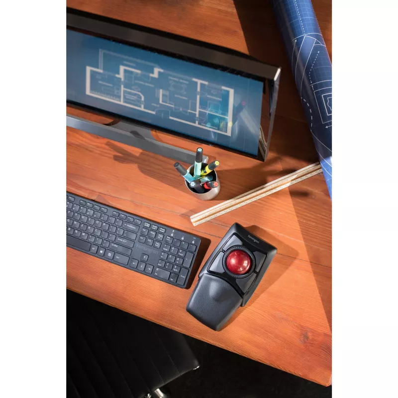 Kensington Expert Mouse Wireless Trackball, ambidekstrinis, optinis, RF belaidis + Bluetooth, 400 DPI, juodas