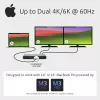 Kensington SD5760T Thunderbolt 4 dvigubos 4K dokų stotelė su 96W galios tiekimu