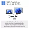 Kensington SD5760T Thunderbolt 4 dvigubos 4K dokų stotelė su 96W galios tiekimu