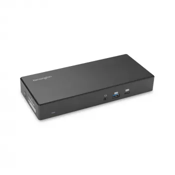 Kensington SD4781P EQ USB-C ir USB-A dviguba 4K dokų stotis, laidinė, USB 3.2 Gen 2 (3.1 Gen 2) Type-C, 100 W, 3.5 mm, 10/100/1000 Mbit/s, juoda