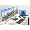 Kensington SD4781P EQ USB-C ir USB-A dviguba 4K dokų stotis, laidinė, USB 3.2 Gen 2 (3.1 Gen 2) Type-C, 100 W, 3.5 mm, 10/100/1000 Mbit/s, juoda